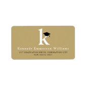 Klassieke monogram M & Black Gradup-adres Etiket (Voorkant)