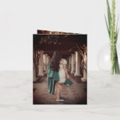 Klassieke monogram M Gradupafkap Foto Modern Bedankkaart (Achterkant)