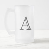 Klassieke Monogram Matglazen Bierpul Matglas Bierpul (Links)
