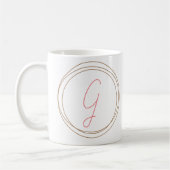 Klassieke monogram Mok "G" (Links)