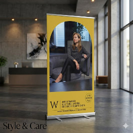 Klassieke Monogram Naam Adres Aangepaste Foto Bann Spandoek