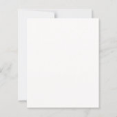 Klassieke Monogram Off White QR Code Trouwkaart (Achterkant)