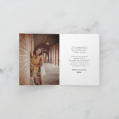 Klassieke monogram Q Gradup Kap Foto Modern Bedankkaart (Binnen)