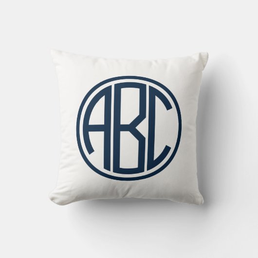 Klassieke Monogram Sierkussen (Voorkant)