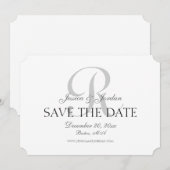 Klassieke monogram sparen de Aankondiging van de D (Voorkant / Achterkant)