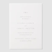 Klassieke Monogram Trouw Save the Date Vellum Uitnodigingen (Voorkant)