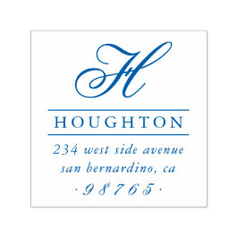 Klassieke monogram Typografie Return Address Zelfinktende Stempel