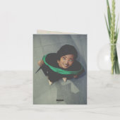 Klassieke monogram U Gradupafkap Foto Modern Bedankkaart (Achterkant)