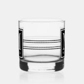 Klassieke monogram whisky glas (Links)