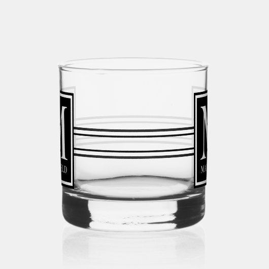 Klassieke monogram whisky glas (Rechts)