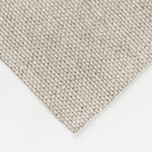 Klassieke monogram witte Initialen Flax Fine Linen Fleece Deken (Hoek)