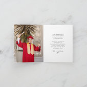 Klassieke monogram Z Gradupverpakking Foto Modern Bedankkaart (Binnen)