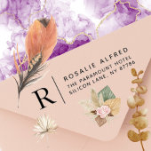 Klassieke Monogram Zelfinkt Retouradresstempel Zelfinktende Stempel