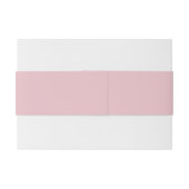 Klassieke monogrammed Blush Pink Wedding Belly Ban Uitnodigingen Wikkel (Achterkant Voorbeeld)