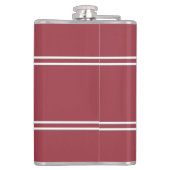 Klassieke monogrammen Initialen Drink rood voor he Heupfles (Achterkant)