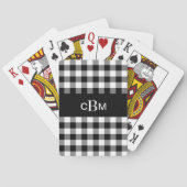 Klassieke Monogrammen voor zwart en wit speelkaart Pokerkaarten (Achterkant)