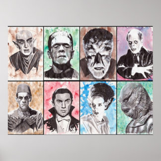 Klassieke monster Collectie Poster