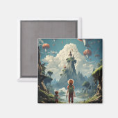 Klassieke monsterlijke cartoon magneet (Voorkant / Achterkant)