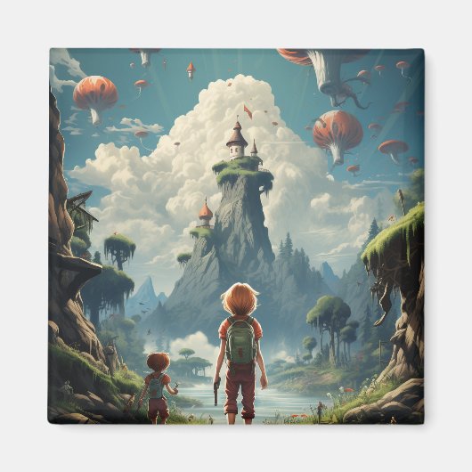 Klassieke monsterlijke cartoon magneet (Voorkant)