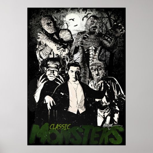KLASSIEKE MONSTERS POSTER (Voorkant)