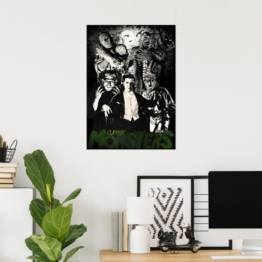 KLASSIEKE MONSTERS POSTER (Thuiskantoor)