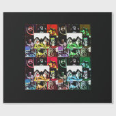 Klassieke monsterverpakking cadeaupapier (Vlak)