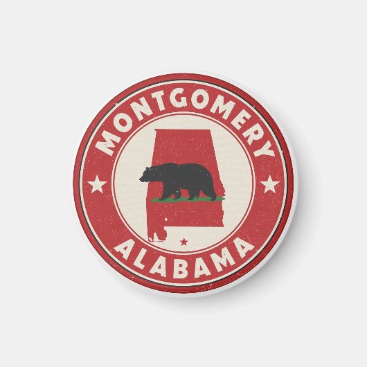 Klassieke Montgomery, Alabama-cadeaus Magneet (Voorkant)