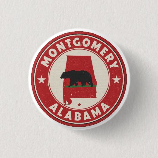 Klassieke Montgomery, Alabama-cadeaus Ronde Button 3,2 Cm (Voorkant)