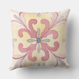 Klassieke mooie florale Waterverf achtergrond Kussen