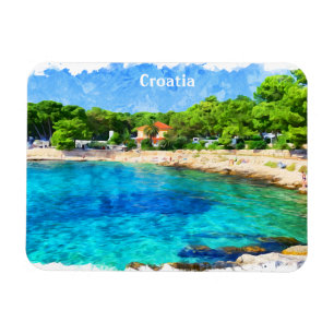 Klassieke Mooie Kroatië Adria kust landschap Magneet