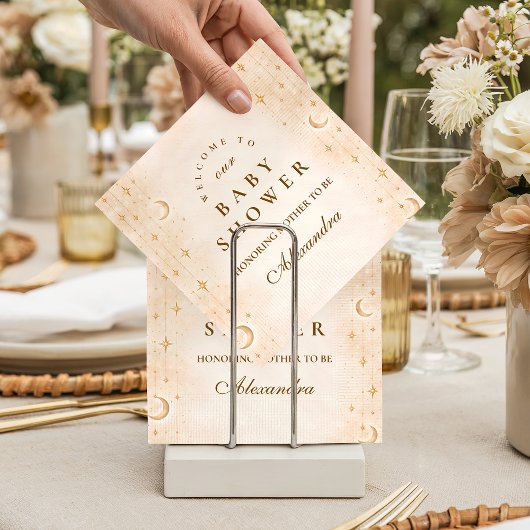 Klassieke Moonlight Baby Shower Servet