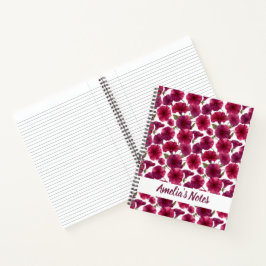 Klassieke Morning Glory-patroonnaam Notitieboek