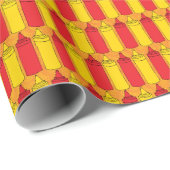 Klassieke mosterd- en ketchup-flessen cadeaupapier (Rol Hoek)