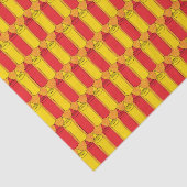 Klassieke mosterd- en ketchup-flessen tissuepapier (Detail)