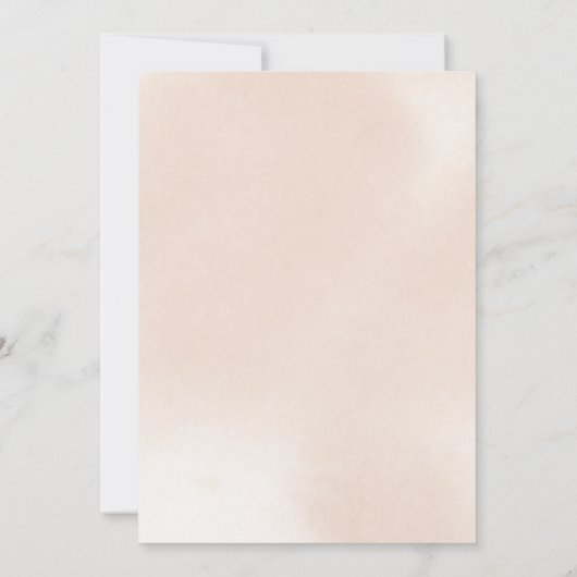 Klassieke mosterd roze roze stellentjes kaart (Achterkant)