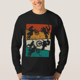 klassieke motocross retro terrein enduro motorfiet t-shirt