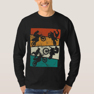 klassieke motocross retro terrein enduro motorfiet t-shirt