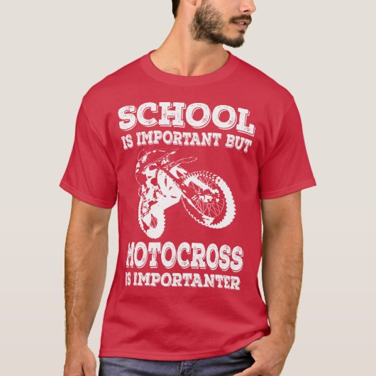 Klassieke Motocross Shirt Gift for Dirt Bike (Voorkant)