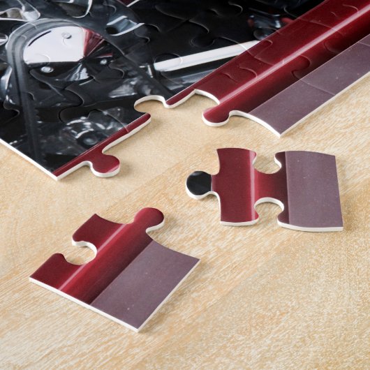 Klassieke motor legpuzzel (Zijkant)