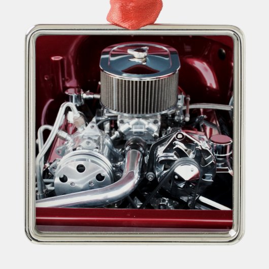 Klassieke motor metalen ornament (Voorkant)