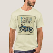 klassieke motor - oud poster t-shirt (Voorkant)