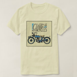 klassieke motor - oud poster t-shirt