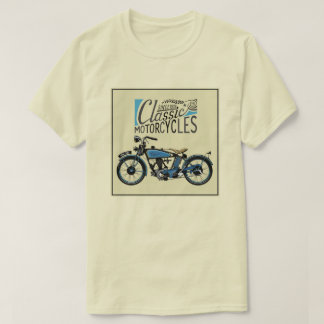 klassieke motor - oud poster t-shirt