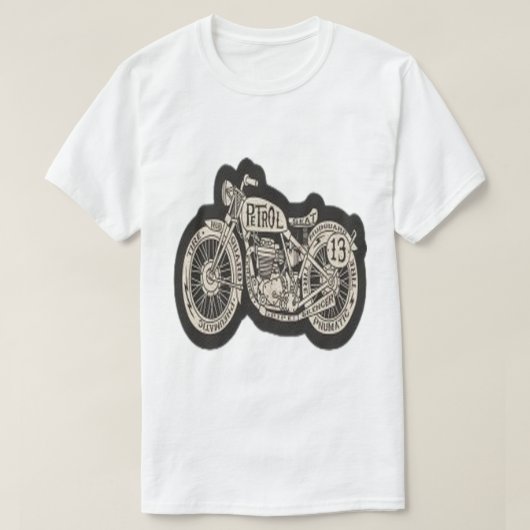 Klassieke motor PETROL 13 T-shirt (Design voorkant)