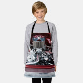 Klassieke motor schort (Gedragen)