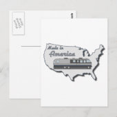 Klassieke motor uit Amerika Briefkaart (Voorkant / Achterkant)