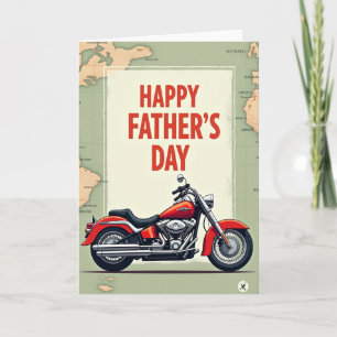 Klassieke Motor Vaderdag Kaart