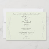 Klassieke  motorbruiloft kaart (Achterkant)