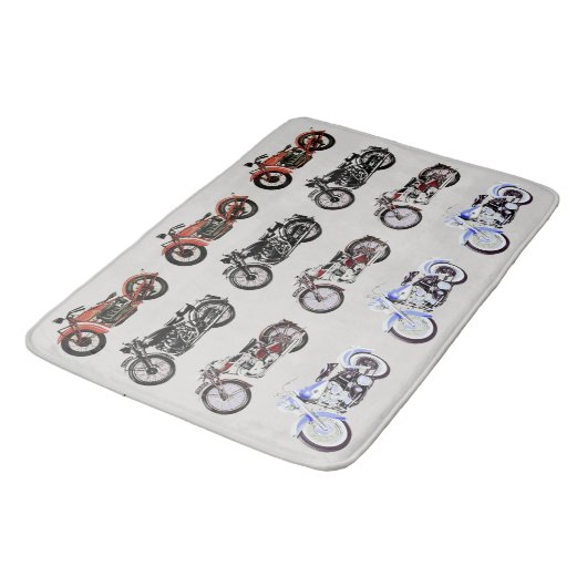 KLASSIEKE  MOTORCYCLI BADMAT (Gekanteld)
