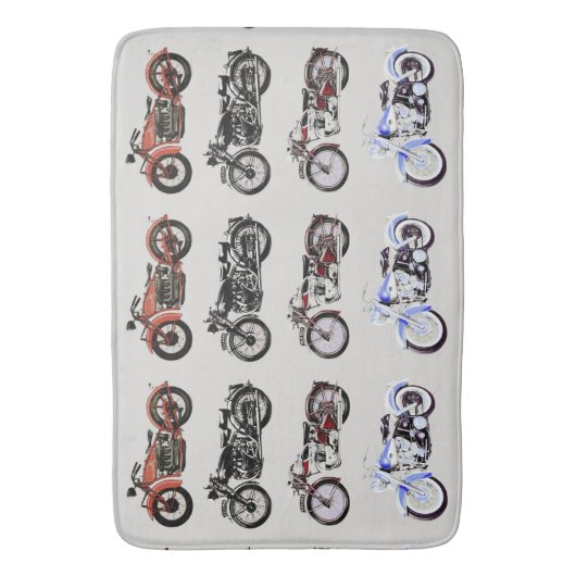 KLASSIEKE  MOTORCYCLI BADMAT (Voorkant Verticaal)